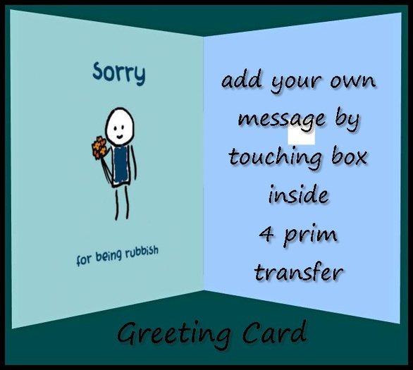 Sorry For Being Rubbish Greeting Card