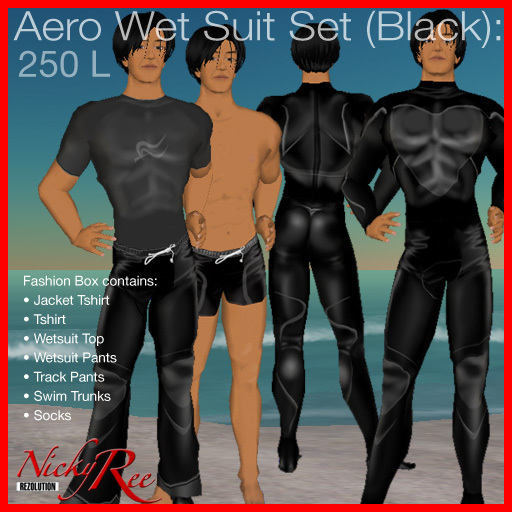 Nicky Ree Wetsuits - Aero Wet Suit (Black)