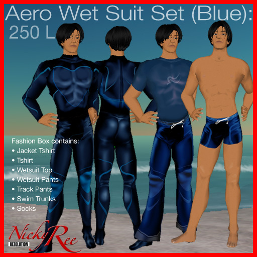 Nicky Ree Wetsuits - Aero Wet Suit (Blue)