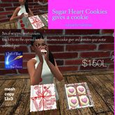 Sugar heart cookies in a rez-faux giver(bag)