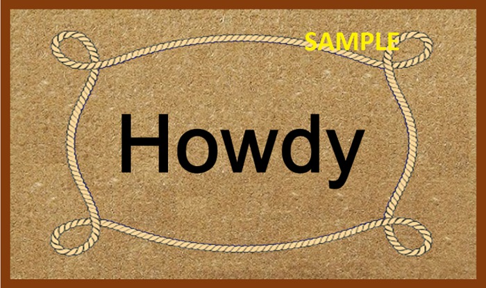 Welcome Mat - Howdy