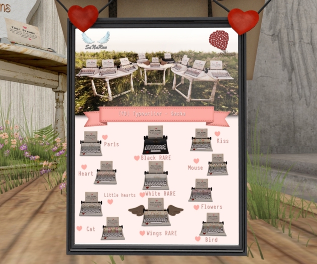 {YD} Typewriter - Wings RARE