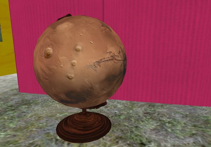 Mars globe rosewood