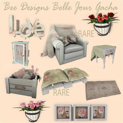 .Bee Designs: Belle Jour Gacha Table