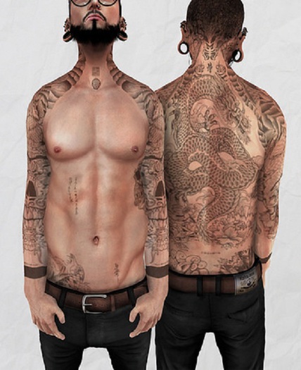 PC Full Body Tattoo - Basilisk Omega Applier
