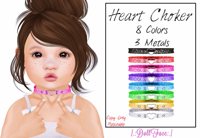 {.: DollFace :.} - Heart Choker