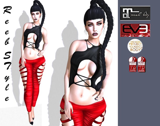 580-Reeb sTyle Tanya red Outfit