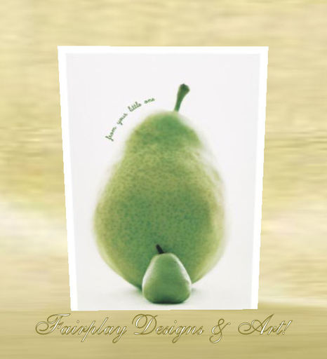 Jumbo Father's Day Card - Pears 'From your little one'