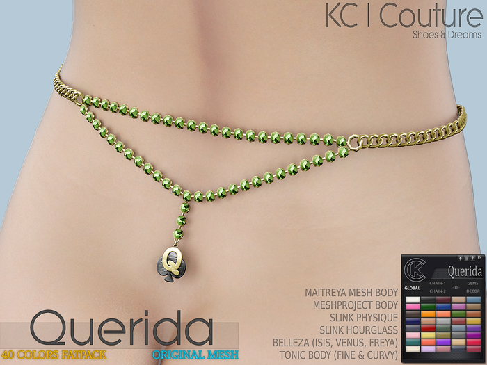 -KC- QUERIDA WAIST CHAIN / MAITREYA, BELLEZA, SLINK, TMP, TONIC