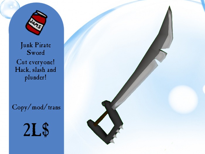 Junk pirate sword