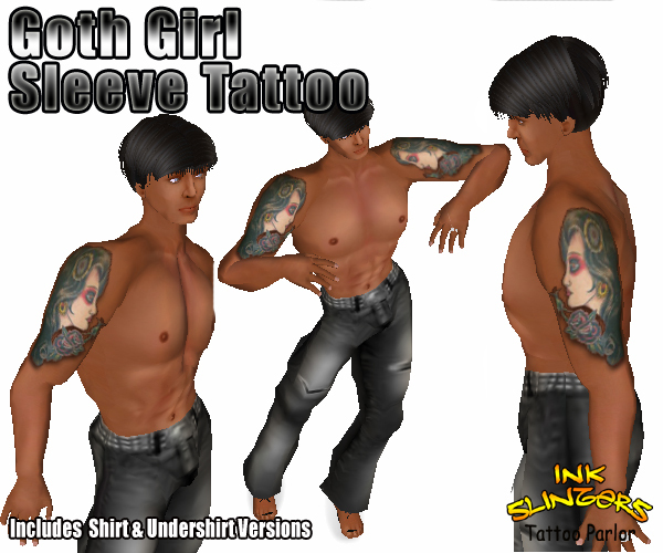 Goth Girl Sleeve Tattoos