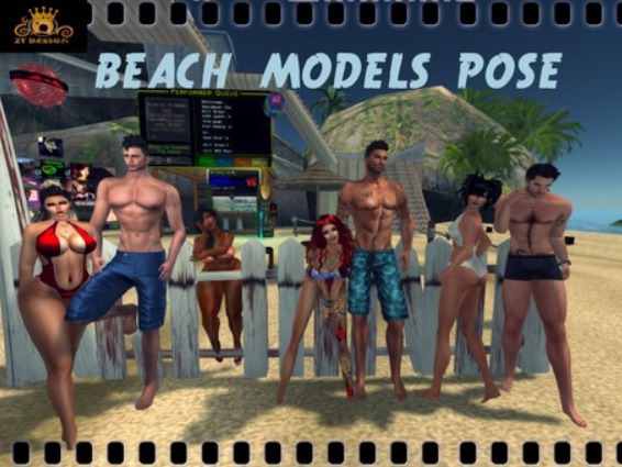 ZT BEACH MODEL GROUP POSE