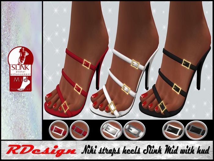 *RDesign* Niki straps heels Slink Mid + hud