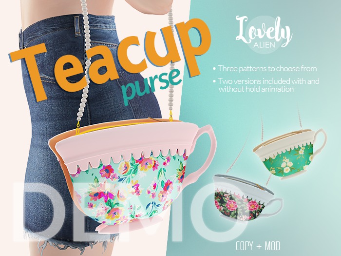 Lovely Alien - Teacup Purse - DEMO