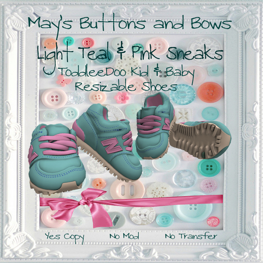 MBB * Light Teal & Pink Sneaks (K&B)