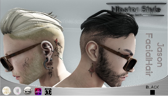 [Hipster Style] Jason Facial Hair BLACK