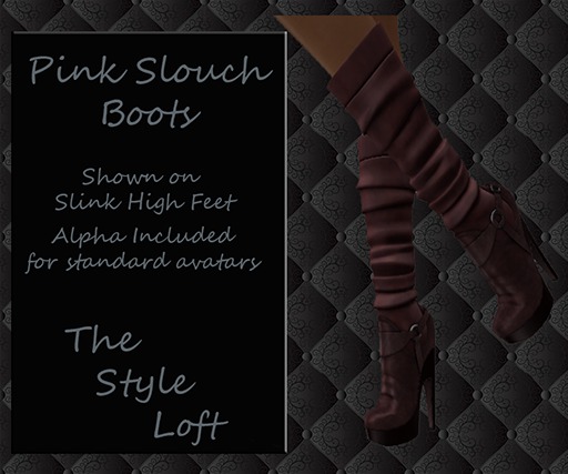 TSL - Pink Slouch Boots