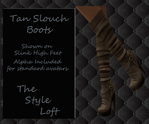 TSL - Tan Slouch Boots