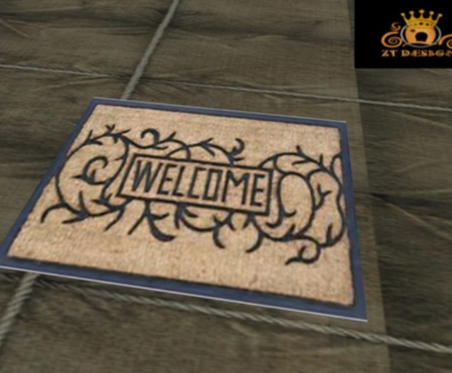 ZT welcome mat 2 w/h doorbell and light