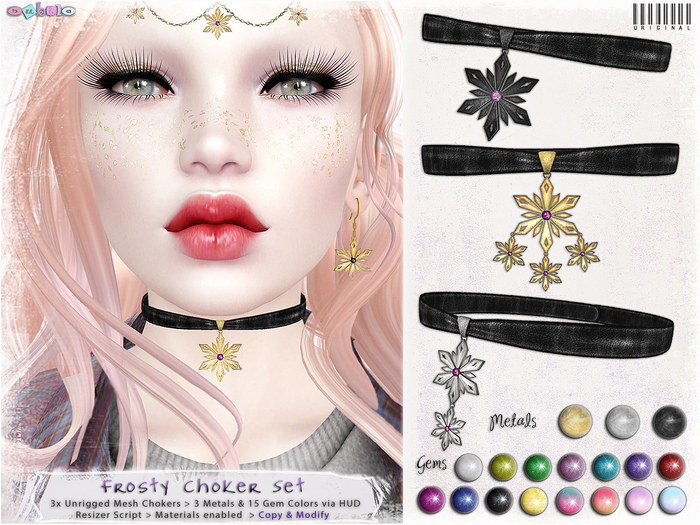 [ bubble ] Frosty Choker Set