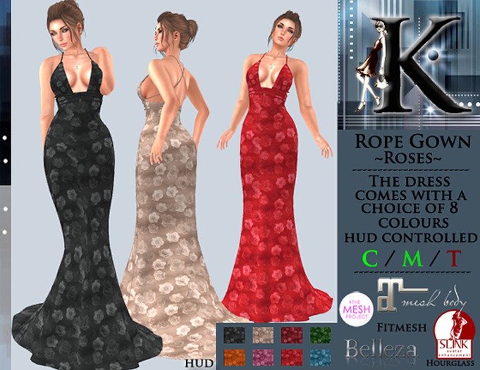 Keresma - Rope Gown - Roses