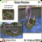 Fantasy China Mesh Swan Flowers s-2 copy /mod