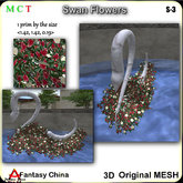 Fantasy China Mesh Swan Flowers s-3 copy /mod