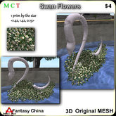 Fantasy China Mesh Swan Flowers s-4 copy/mod
