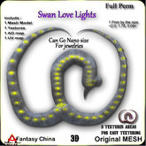 FC- Full Perm Mesh Swan Love Lights 