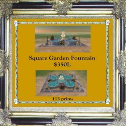 Square Garden Fountain