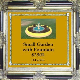 Small Garden and Fountain