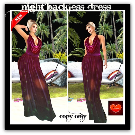 night backless dress