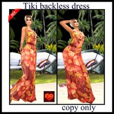 tiki backless dress