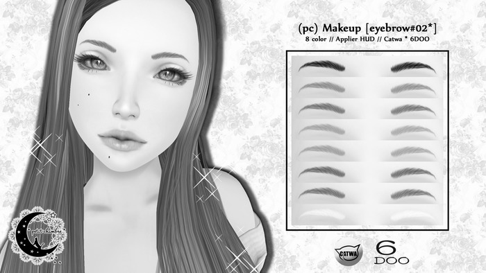 (pc) Makeup Eyebrows#02* [Catwa/6DOO] *DEMO