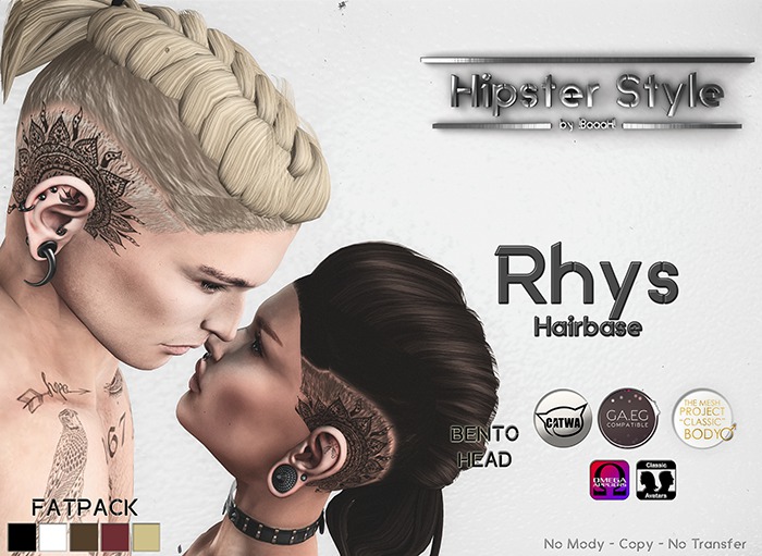 [Hipster Style] Rhys Hairbase FATPACK (Wear Me)