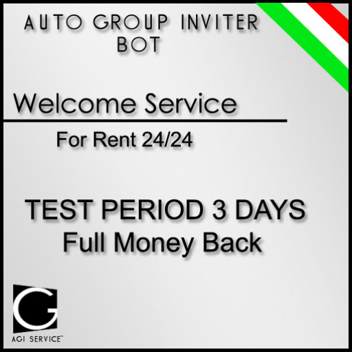 AGI Service - Auto Group Inviter - the gift by AGI Service + Pass for rent 24/7
