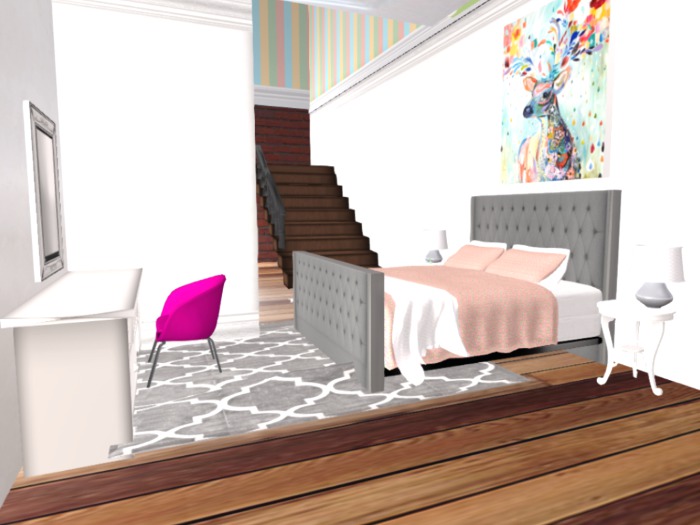 M.D Uphostered bedroom set