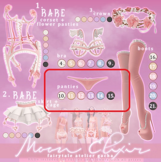 Moon Elixir - Fairytale Atelier - 11 - Lara - Panties - Faun