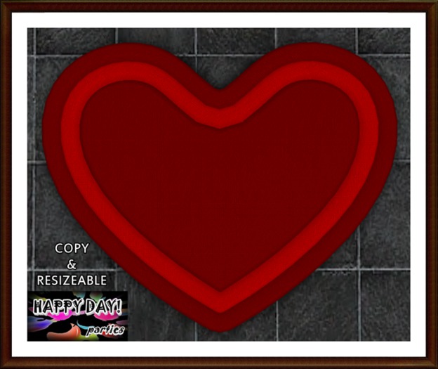 Valentines - Clipped Heart Rug 2