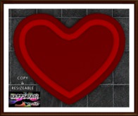 Valentines - Clipped Heart Rug 2