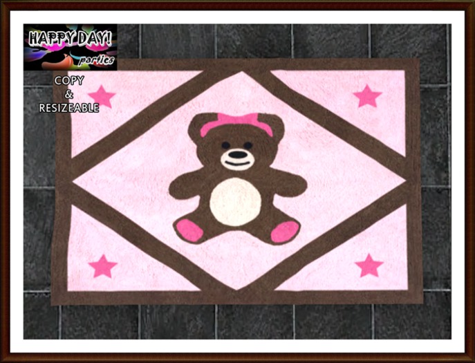 Valentines - Teddybear Rug