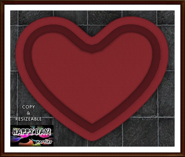 Valentines - Clipped Heart Rug 5