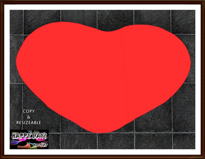 Valentines - Red Heart Rug