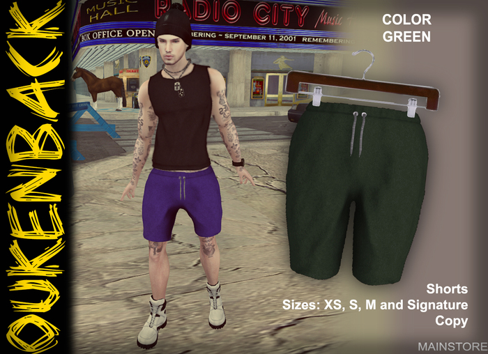 [OUKENBACK] Shorts (GREEN)