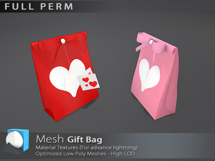 [Prim 3D] - Gift Bag "FULL PERM"