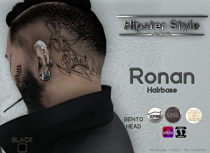[Hipster Style] Ronan Hairbase BLACK