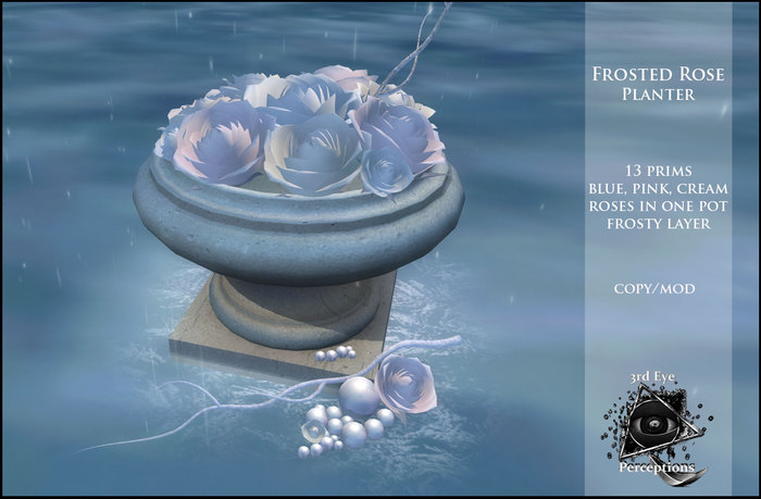 3rd eye ( ADD ME ) Frosted Rose Planter