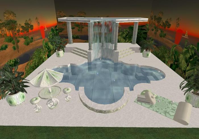 Beautiful Pool with animated & couple poses