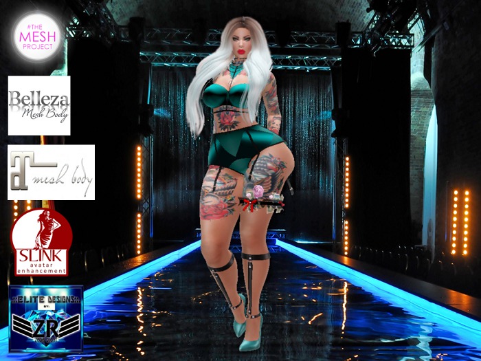 .::ZR::. Teal Bad Chic Top-Maitreya
