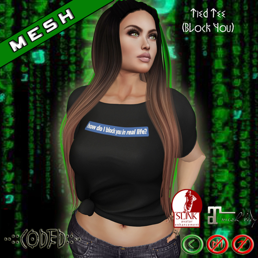 ..:: CODED ::.. Tied Tee (Block You)